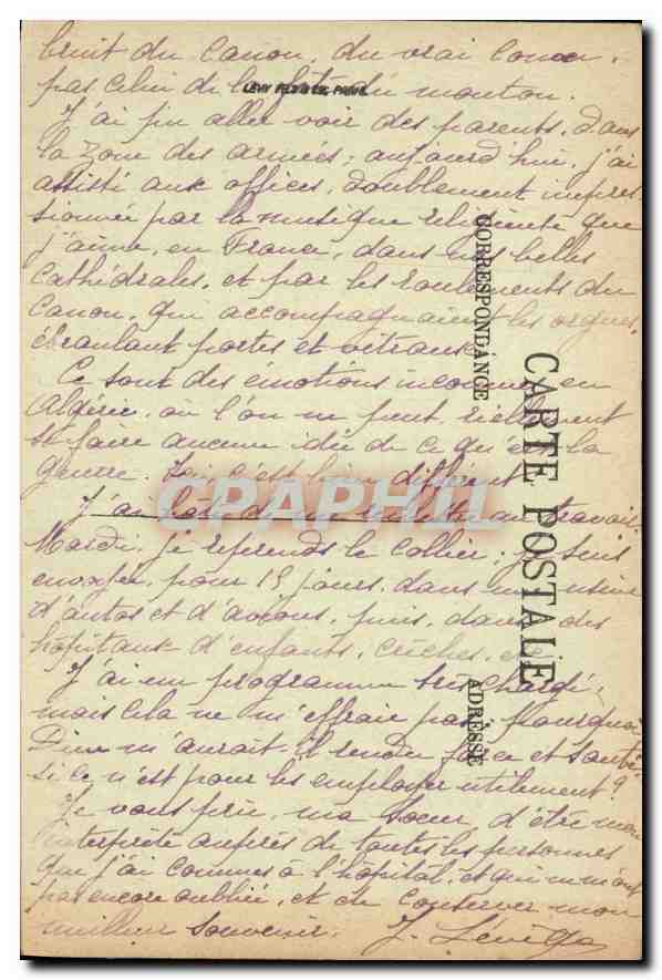CPA Paris La Chapelle Expiatoire — Verso