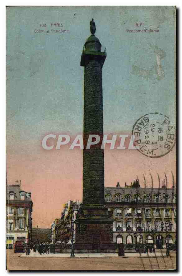 CPA Paris Colonne Vendome
