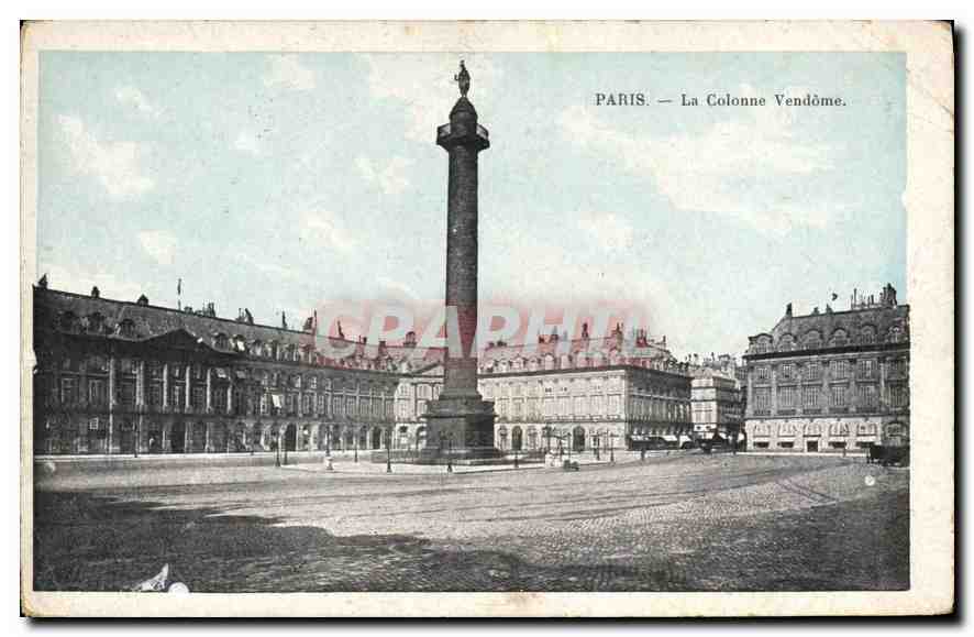 CPA Paris La Colonne Vendome