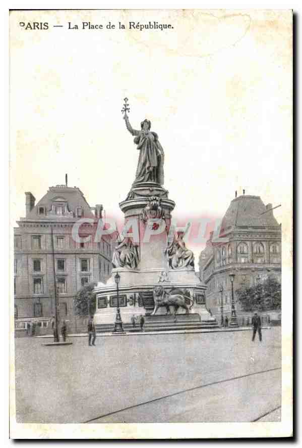 CPA Paris La Place de la Republique