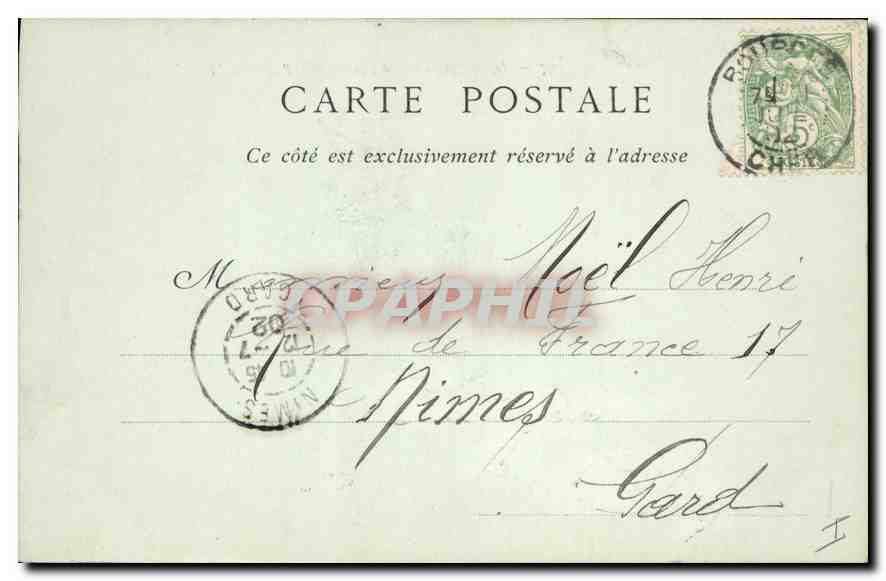 CPA Bourges Le Portail du Jugement Dernier (Cathedrale) — Rückseite
