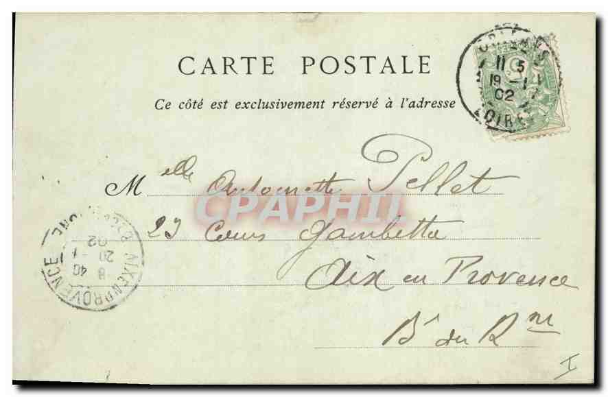 CPA Bourges Le Portail de la Cathedrale — Rückseite