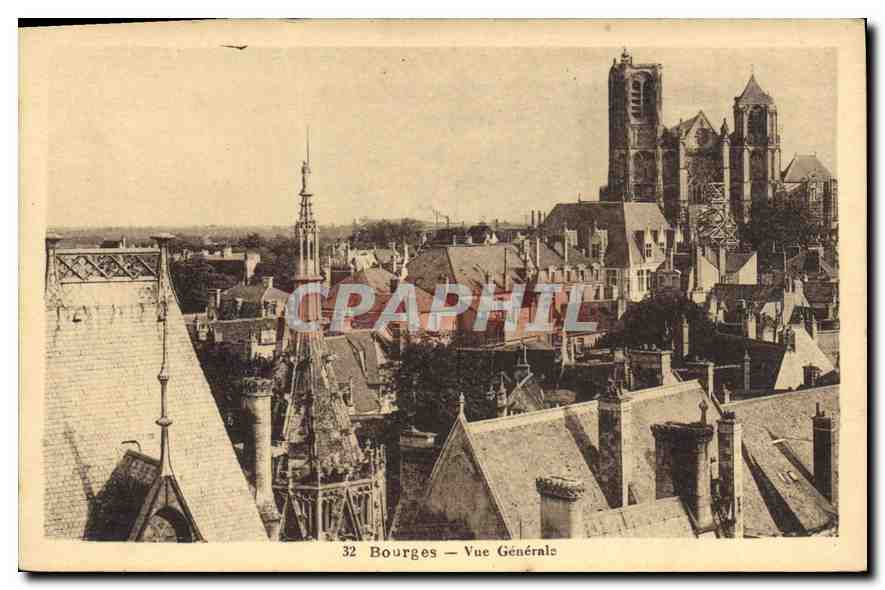 Bourges — Allgemeine Ansicht — O. Jacquet, Händler, Bourges