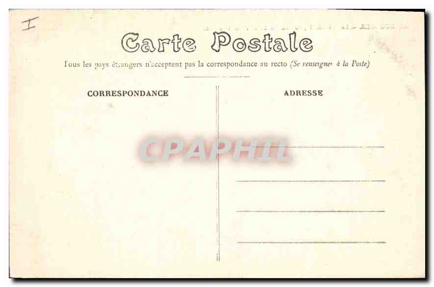 CPA Bourges La Cathedrale vue du Jardin de l'Hotel de Ville — Rückseite