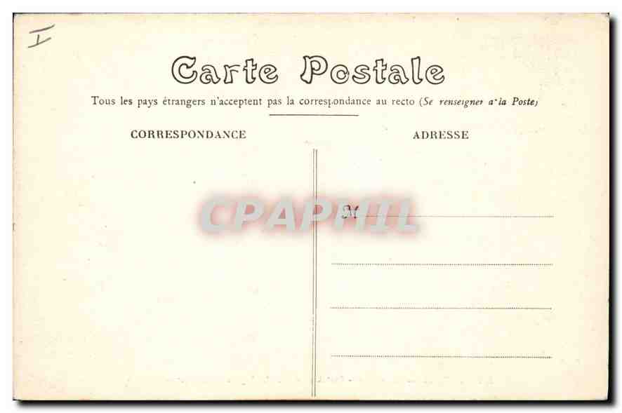 CPA Bourges Cathedrale Portail Central Le Jugement Dernier Les Elus — Rückseite
