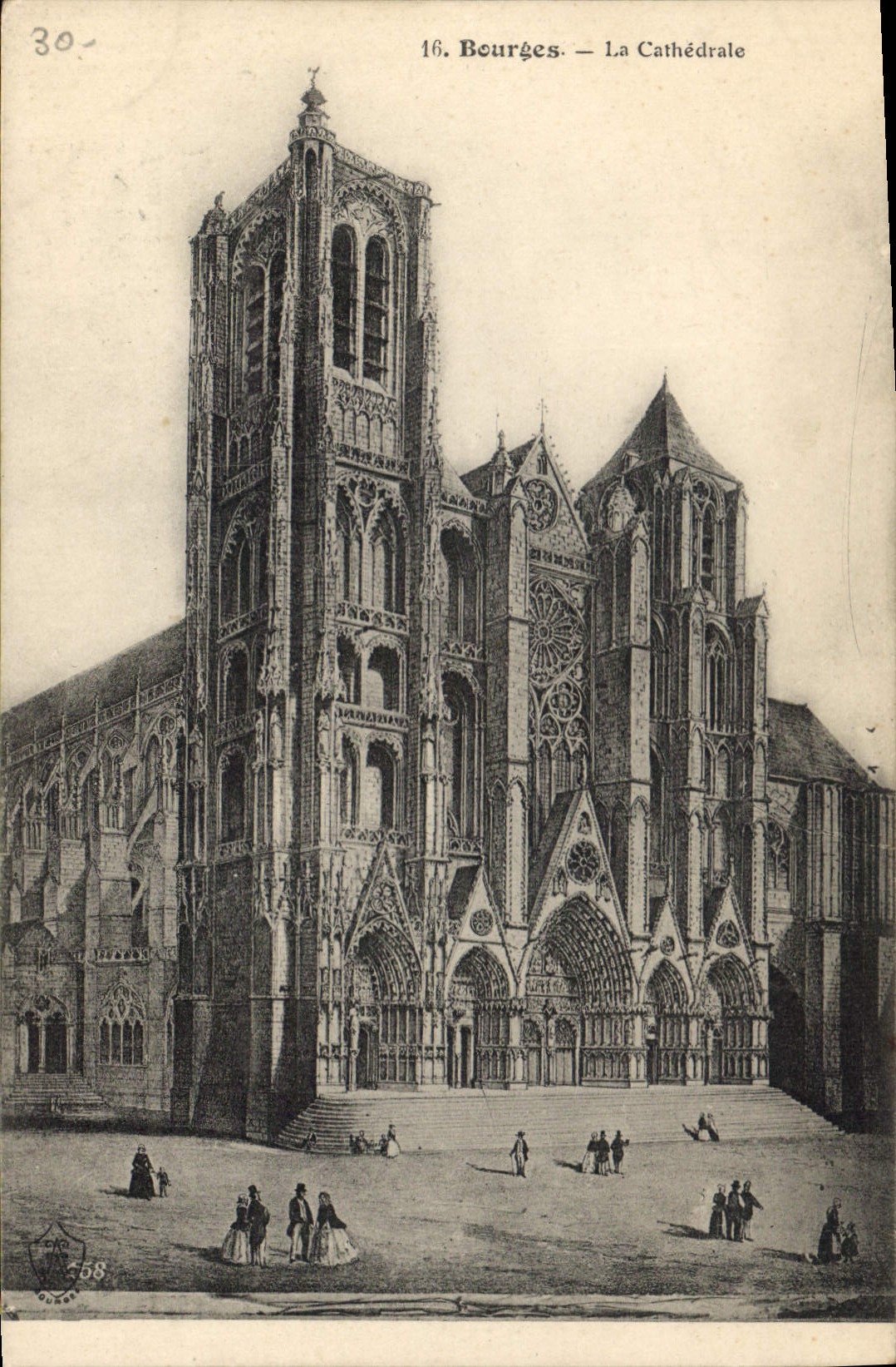 CPA Bourges La Cathedrale
