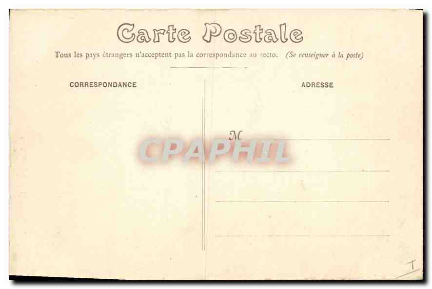 CPA Bourges La Cathedrale — Rückseite
