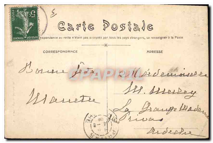Saint-Antoine (Isère) — Grand Porche de la Basilique — L. Chervat, phot. Grand-Serre — Verso