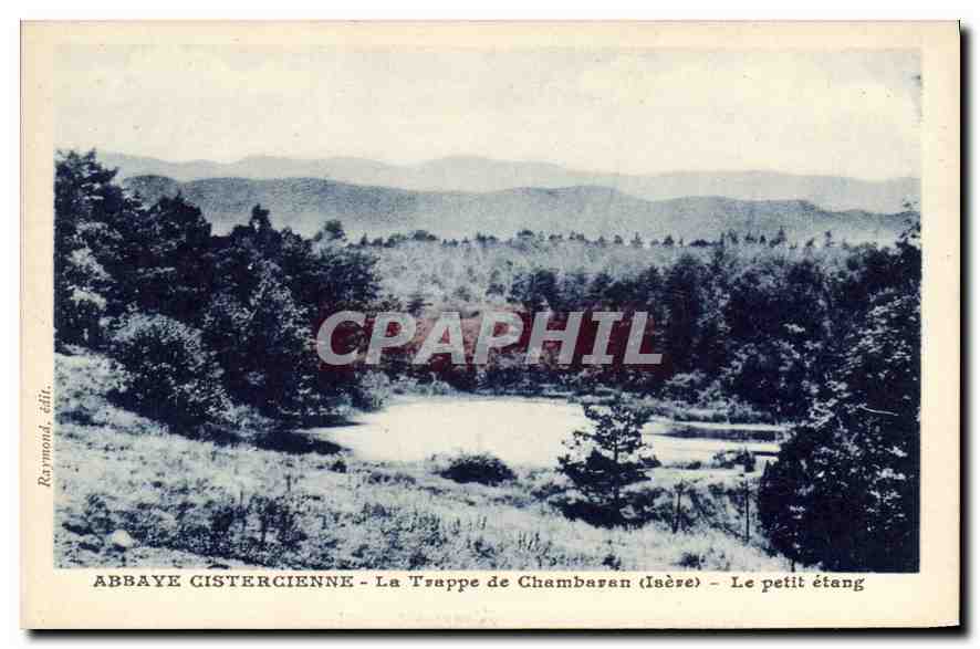 CPA Abbaye Cistercienne La Trappe de Chambaran (Isere) Le petit etang