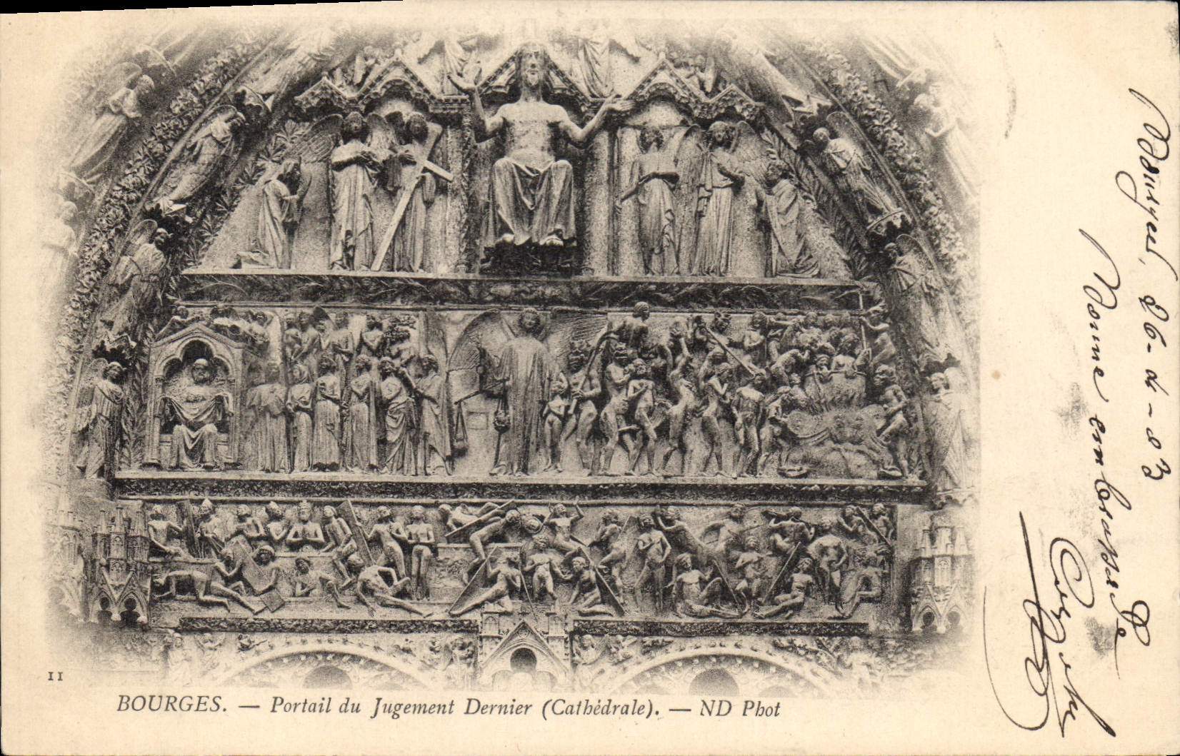 CPA Bourges Portail du Jugement Dernier (Cathedrale)