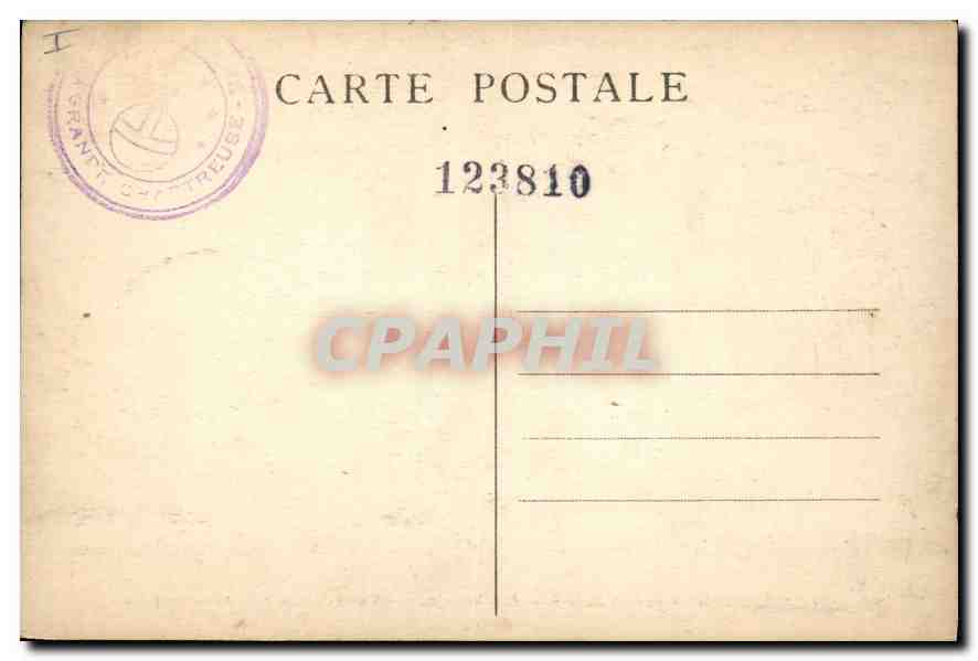 Dauphiné - Couvent de la Grande-Chartreuse - Vue générale réduite et complète — C.L.A.V. n°60 — Rückseite