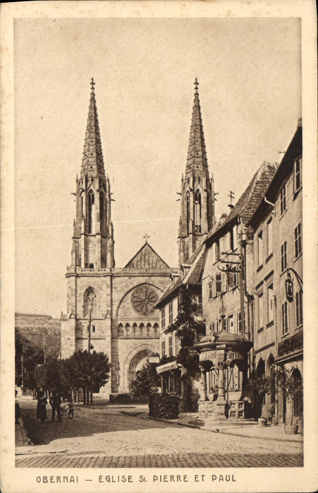 CPA Obernai Eglise & Pierre et Paul