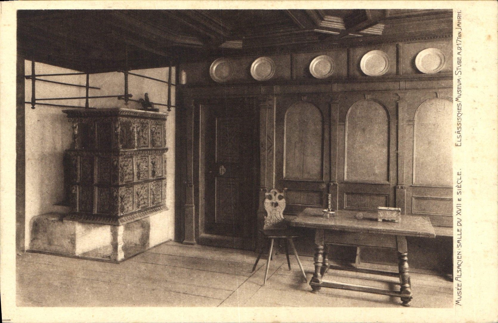 CPA Musee Alsacien Salle du XVIIe s