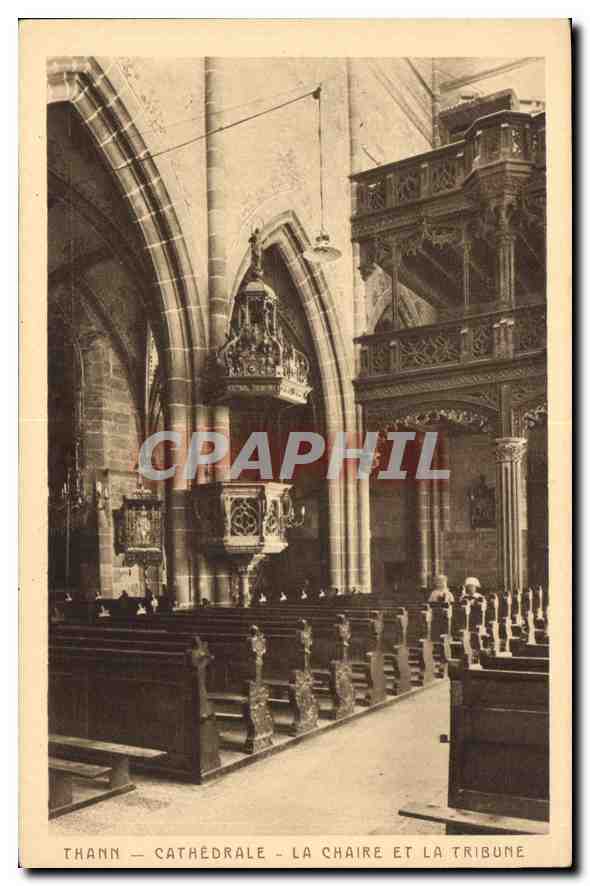 CPA Thann Cathedrale la Chaire et la Tribune