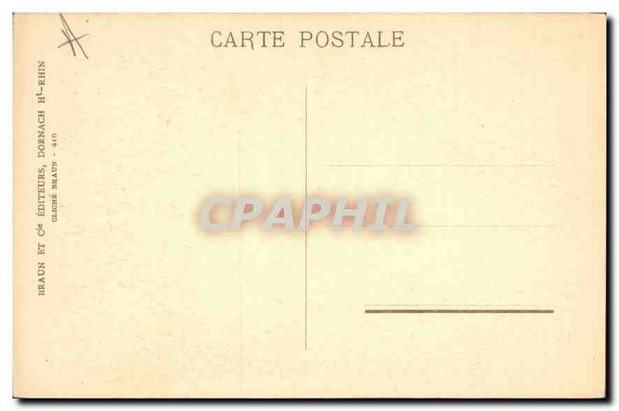 CPA Thann Cathedrale la Chaire et la Tribune — Rückseite