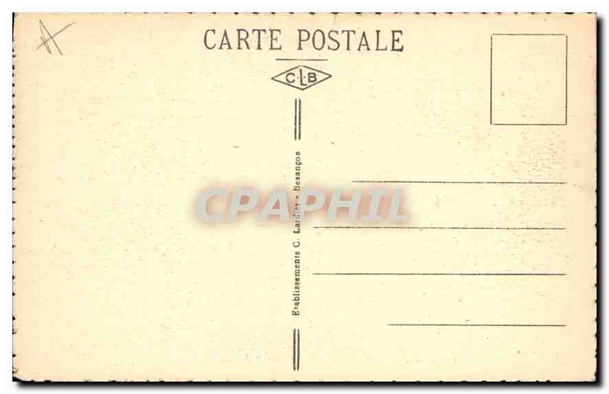 CPA Thann L'Eglise Saint Thiebaut Les Stalles — Rückseite