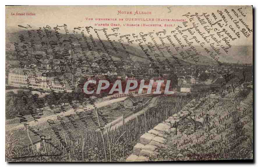 CPA Alsace Vue d'ensemble de Guebwiller (Haute Alsace)