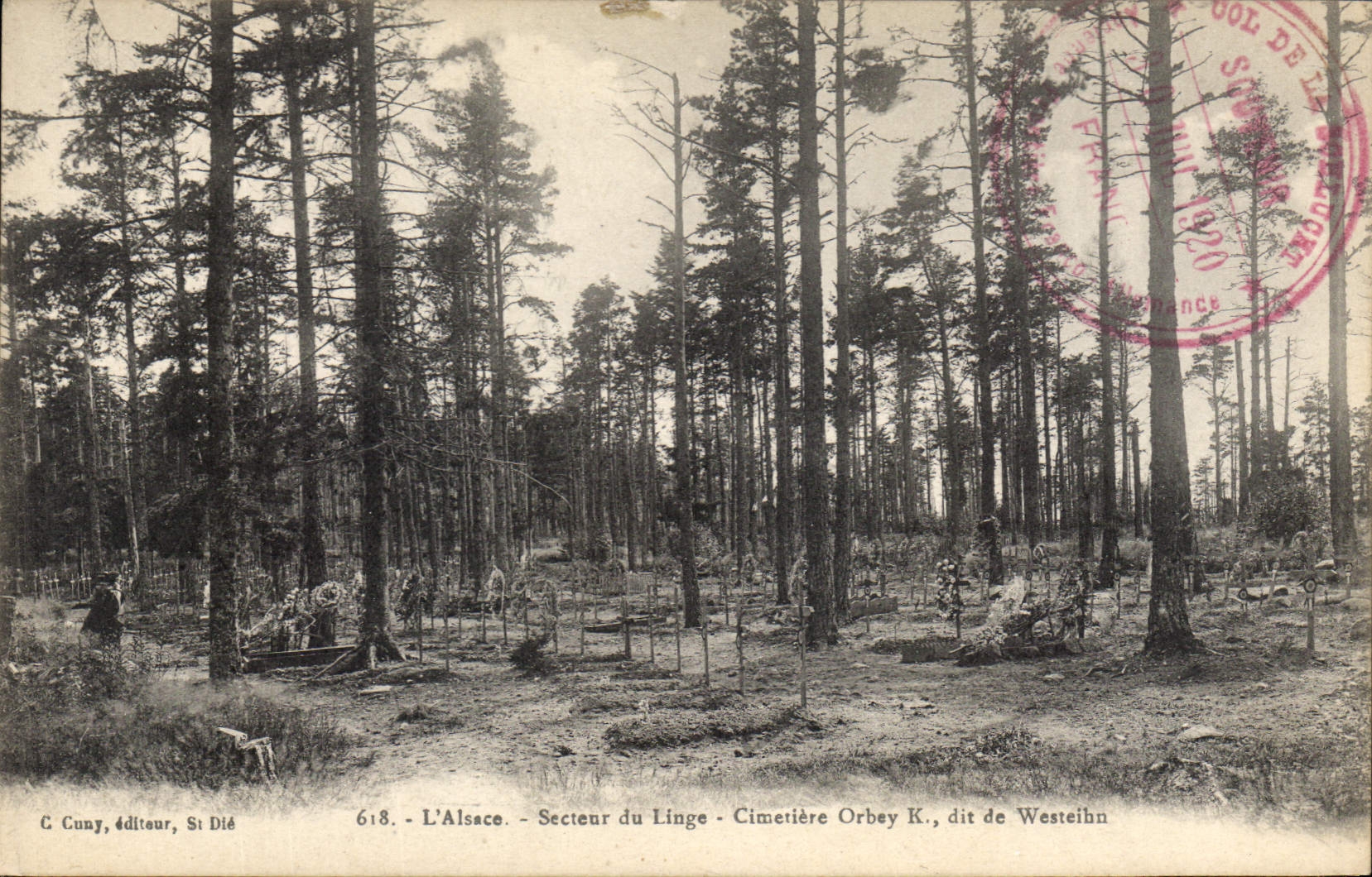 CPA L'Alsace Secteur du Linge Cimetiere Orbey K dit de Westeihn