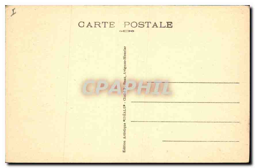 CPA Villeneuve les Avignon (Gard) Fort Saint Andre Tours jumelles — Verso