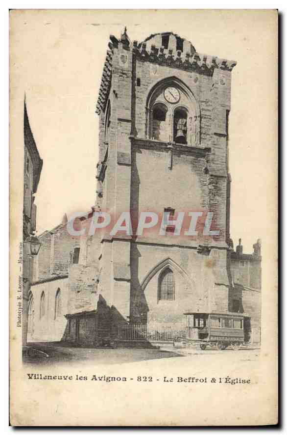 CPA Villeneuve les Avignon Le Beffroi & l'Eglise