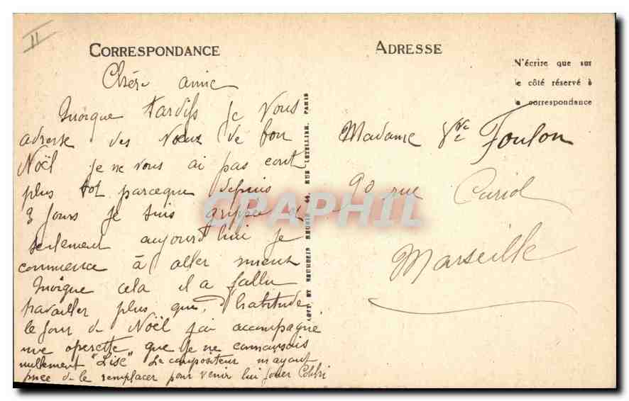 CPA Villeneuve les Avignon Les Bords du Rhone et Tour Philippe le Bel — Verso