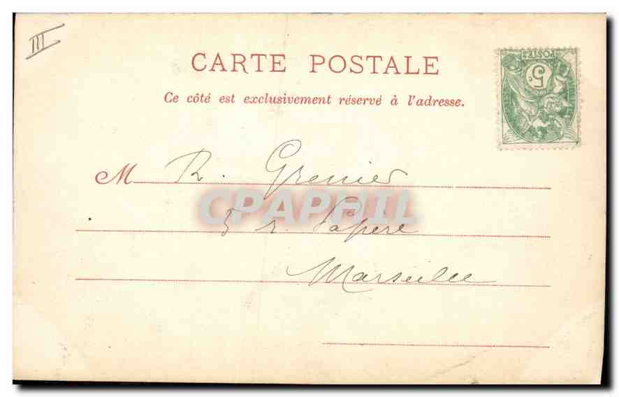 Villeneuve-lès-Avignon — Portique de l'ancien Couvent des Chartreux — E. T., éditeur, n° 53 — Rückseite