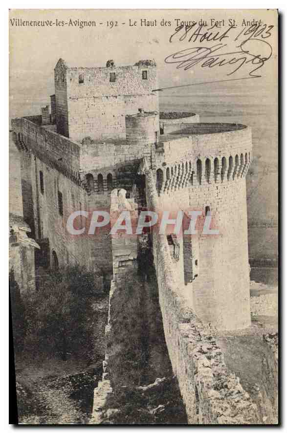 CPA Villeneuve les Avignon Le Haut des Tours du Fort St Andre