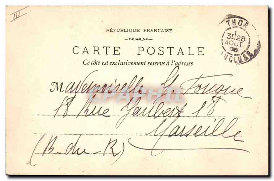 CPA Villeneuve les Avignon Le Haut des Tours du Fort St Andre — Verso