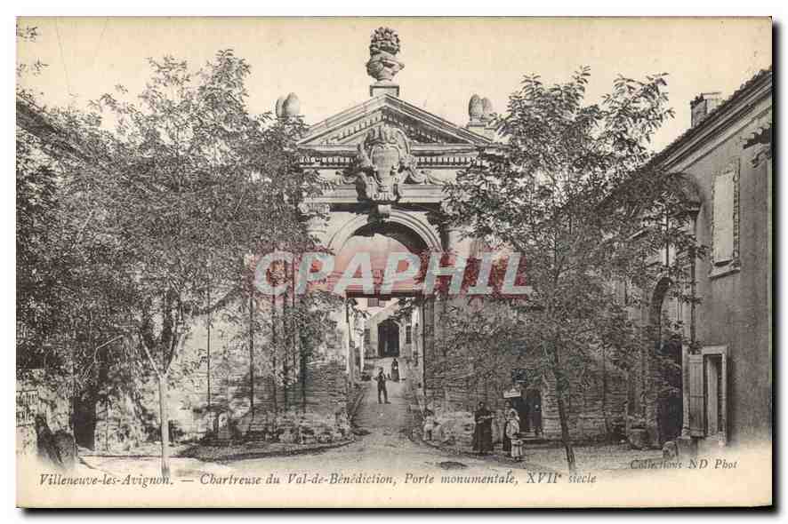 Villeneuve-lès-Avignon — Chartreuse du Val-de-Bénédiction, Porte monumentale, XVIIe siècle
