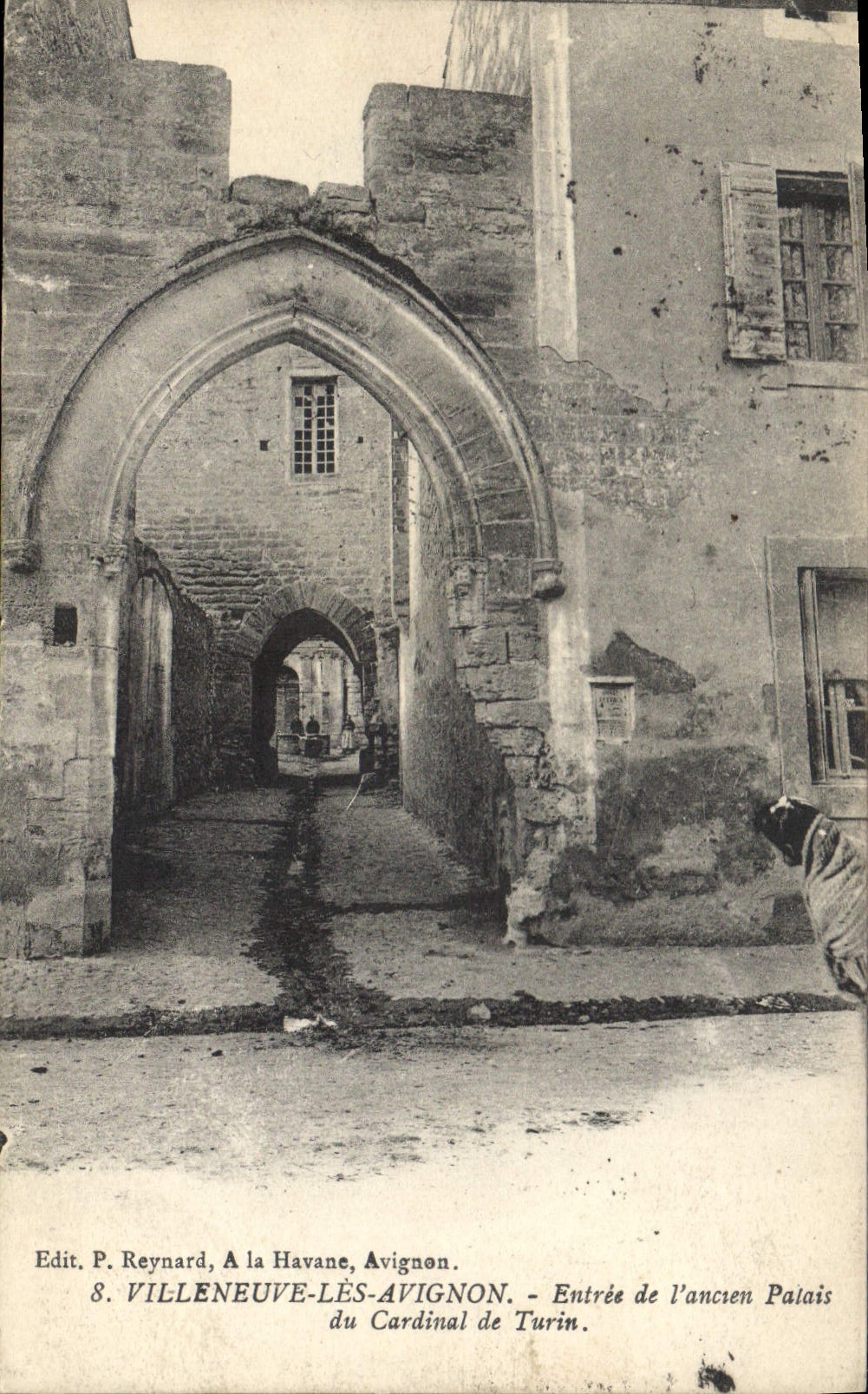 Villeneuve-lès-Avignon — Entrada del antiguo Palacio del Cardenal de Turín — Edit. P. Reynard, A la Havane, Avignon. N°8