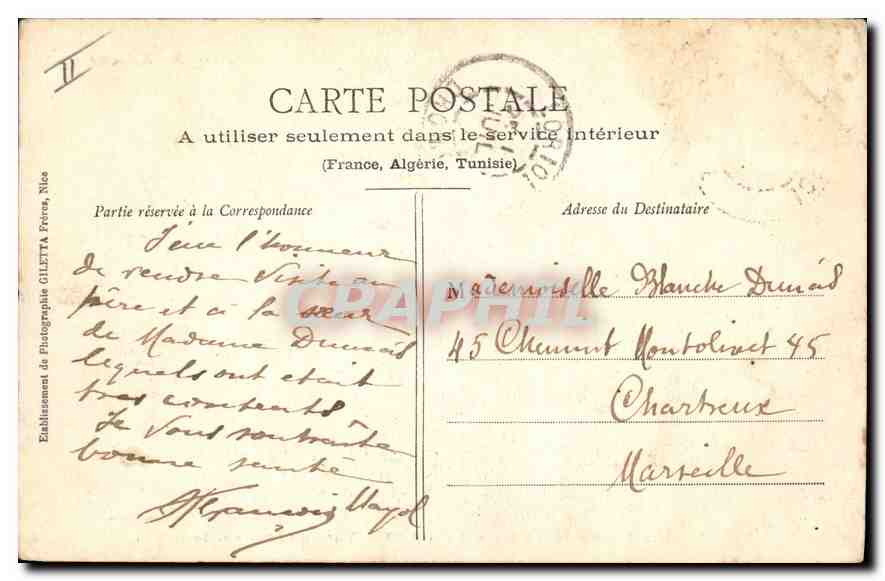 CPA Villeneuve les Avignon Tours de Philippe le Bel — Verso