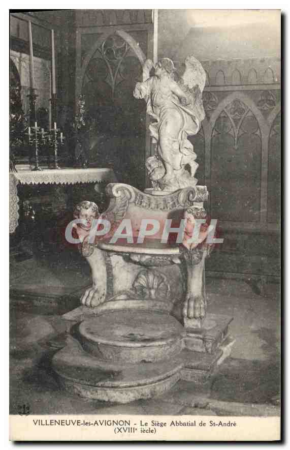 CPA Villeneuve les Avignon Le Siege Abbatial de St Andre