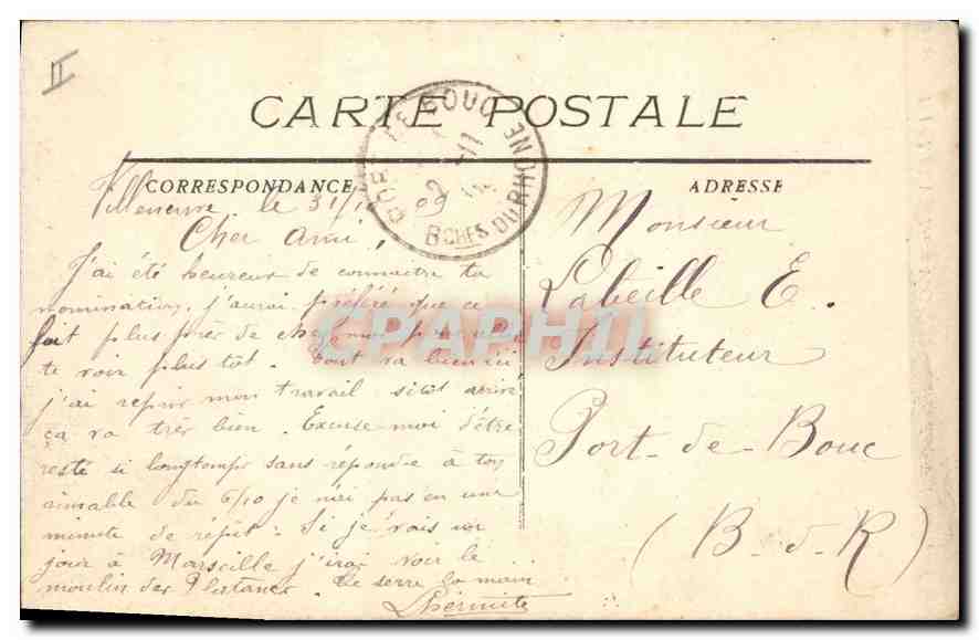 CPA Villeneuve les Avignon Porte du XVIII siecle — Verso