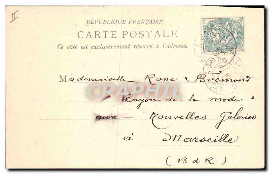 Villeneuve-les-Avignon — Los Châtreux — Restos de capillas, extraño sepulcro del papa Inocencio VI — editor Maison Universitaire, Nouvelles Galeries, Avignon — Reverso