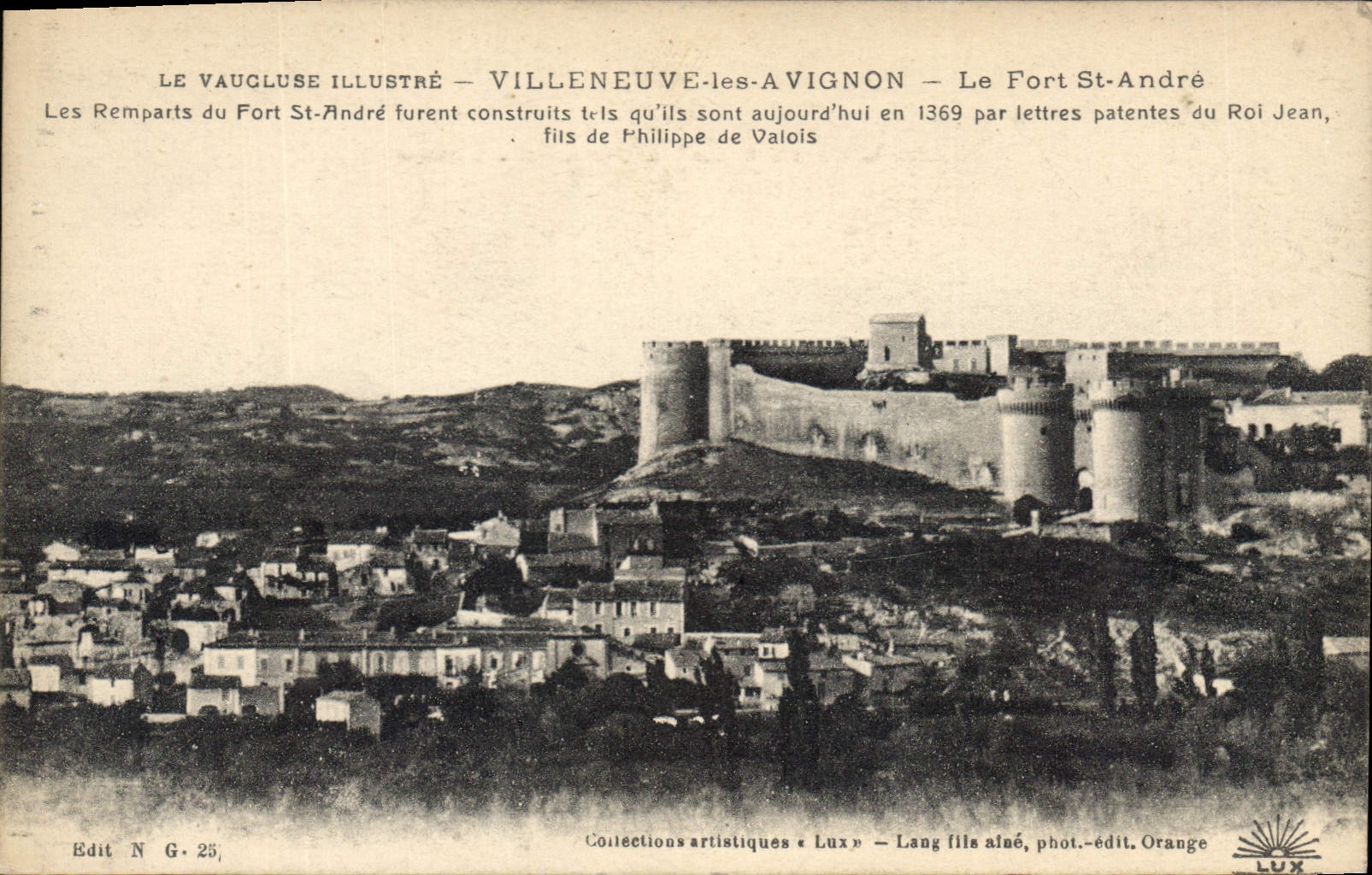 CPA Villeneuve les Avignon Le Fort St Andre