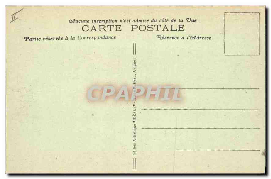 CPA Villeneuve les Avignon Fort Saint Andre (XIV siecle) — Verso
