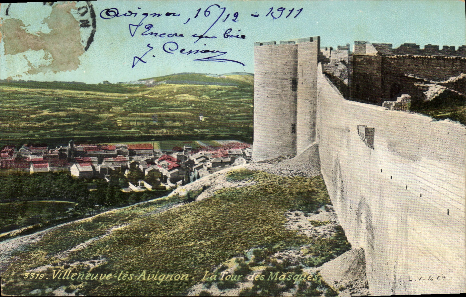 CPA Villeneuve les Avignon La Tour des Masques