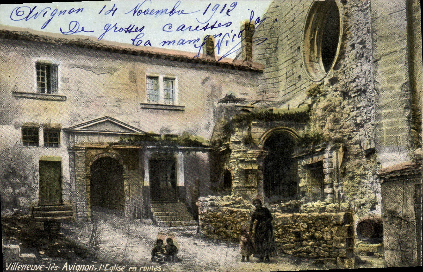 Villeneuve-lès-Avignon — L'Église en ruines — éditeur A. & C. Photo