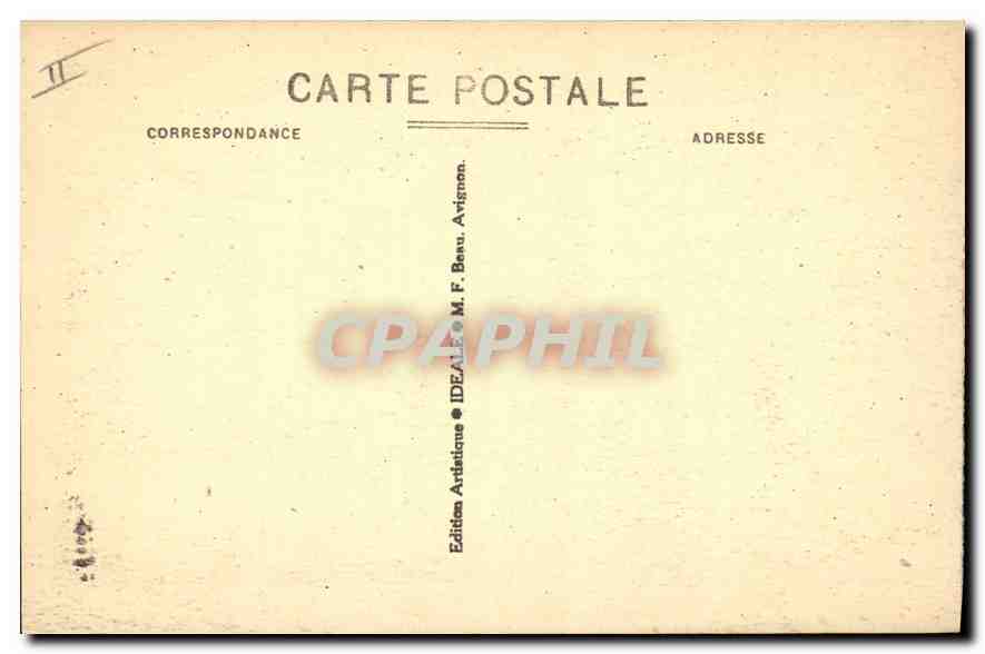 CPA Villeneuve les Avignon Vue generale (prise de la breche de la comtadine pres la Tour de Villeneu — Verso