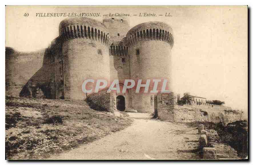 CPA Villeneuve les Avignon Le Chateau L'Entree