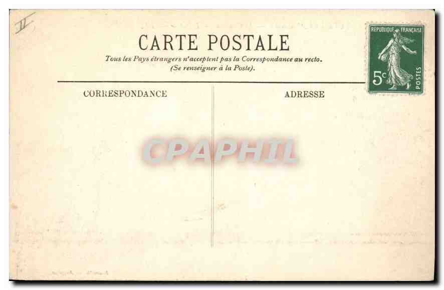 CPA Villeneuve les Avignon Le Chateau L'Entree — Verso