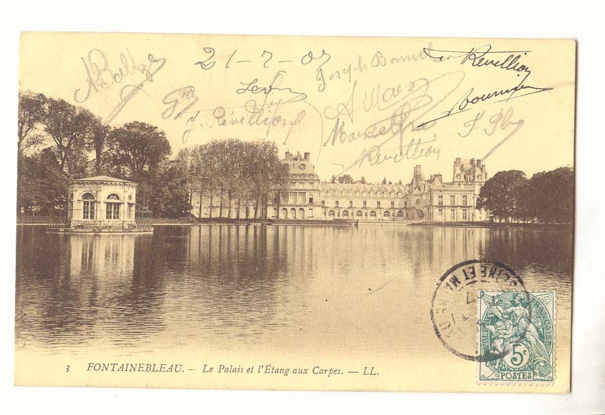 Fontainebleau — Das Schloss und der Karpfenteich — LL.