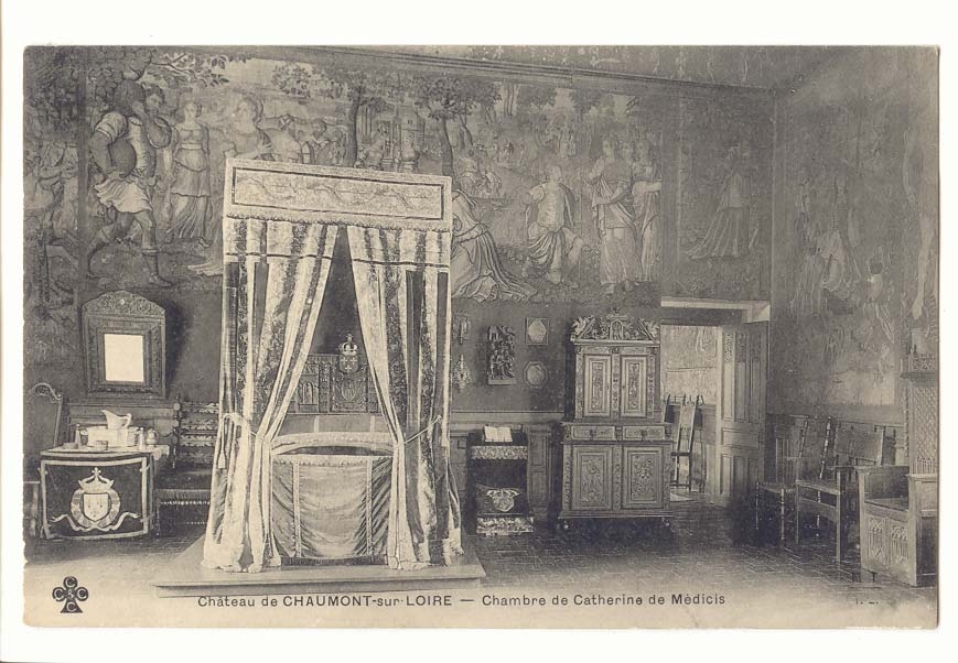 Chateau de Chaumont CPA Chambre de Catherine de Medicis