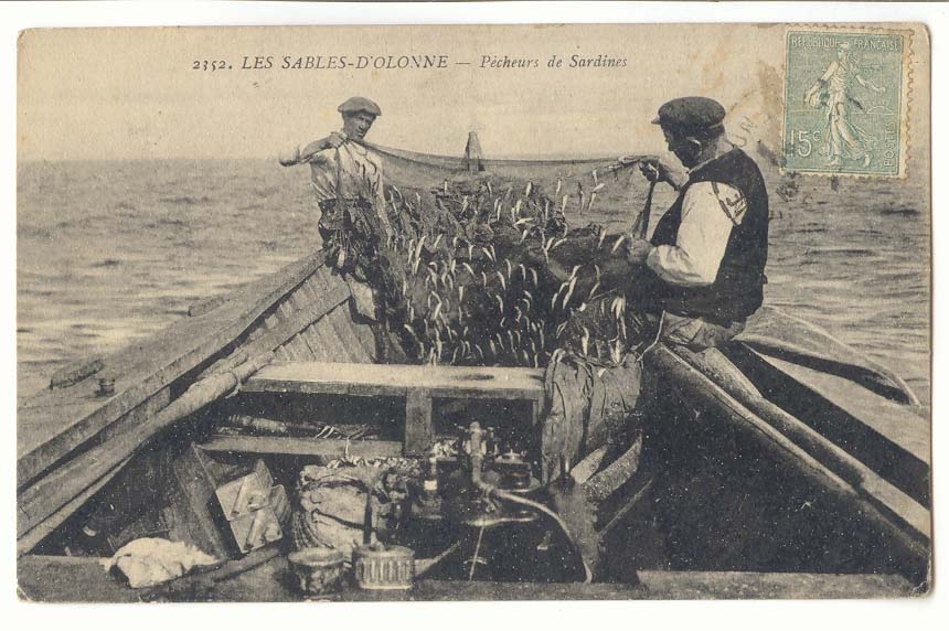 Les Sables-d'Olonne — Pescadores de Sardinas - Anverso