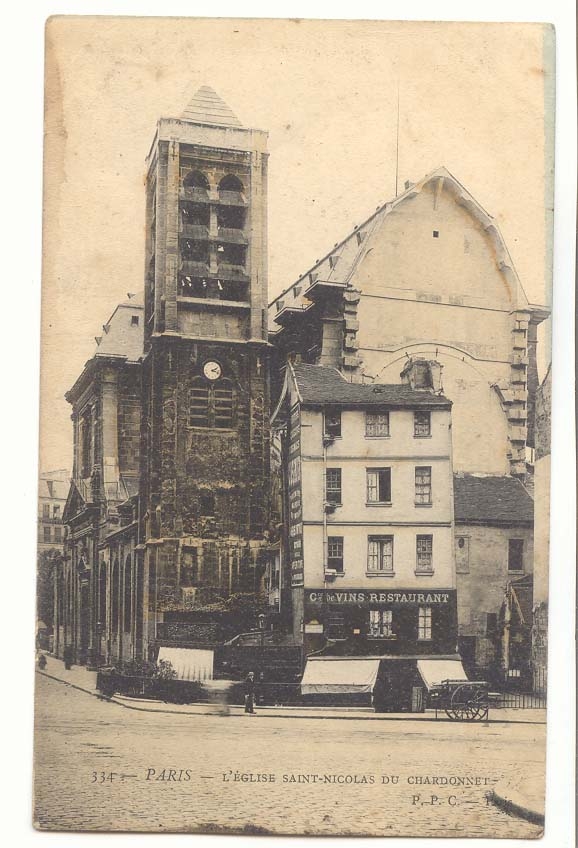 Paris (5eme) CPA L'eglise Saint Nicolas du chardonnet