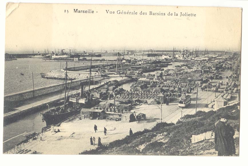 Marseille — Vue Générale des Bassins de la Joliette — Éditeur : n°15