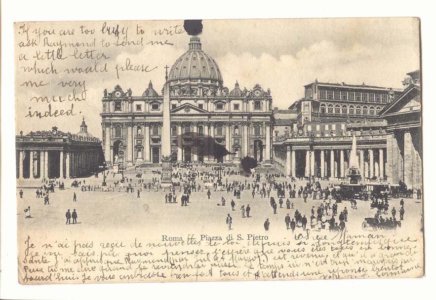 italia Italie Roma CPA Piazza di S Pietro