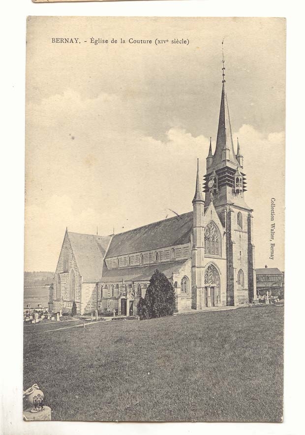 Bernay - Église de la Couture (xivᵉ siècle) — Collection Waler, Bernay