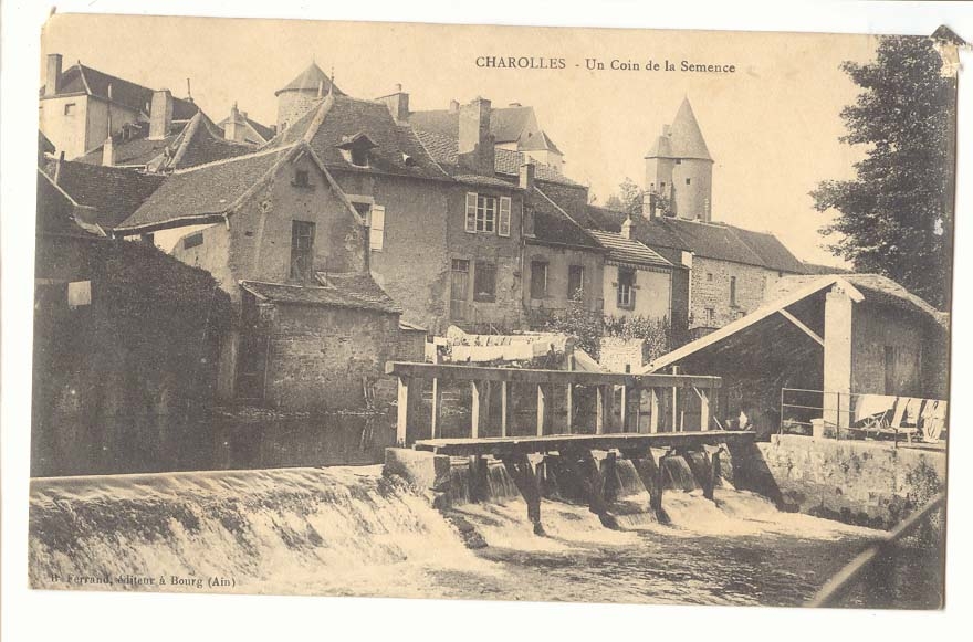 Charolles CPA Un coin de la Semence