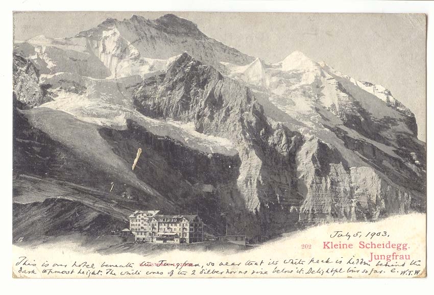 Suisse CPA kleine Scheidegg Jungfrau